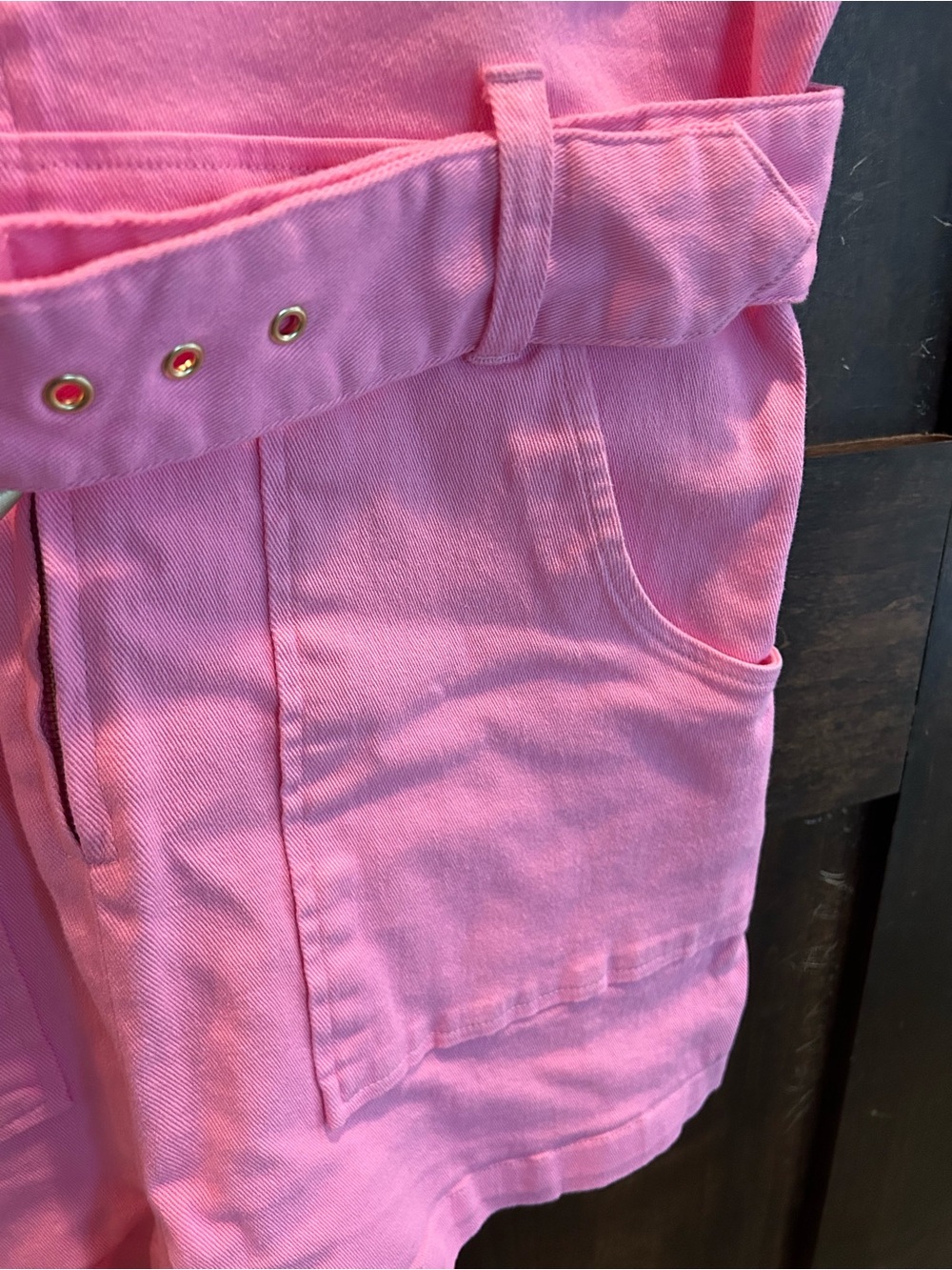 Show Me Your Mumu Pink Collared Romper - Picture 5 of 8